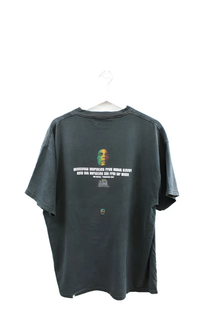 Z - Vintage 1999 Zion Apparel Bob Marley Jamaican Flag Face Graphic Tee sold by HG Vintage product image thumbnail 3