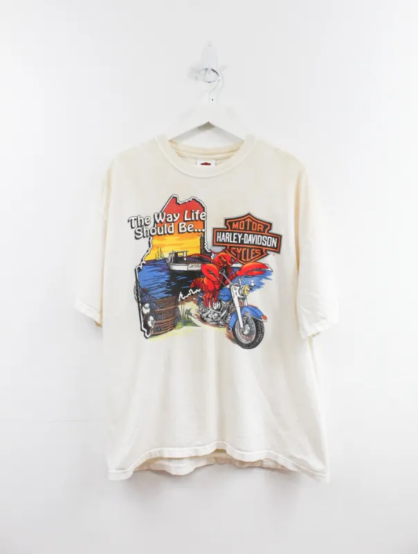 Vintage 97' Harley Davidson Maine Lobster Tee sold by HG Vintage