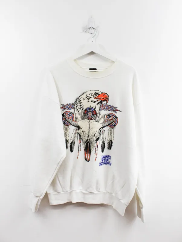 Vintage 1995 Eagle & Bison Skull Crewneck sold by HG Vintage