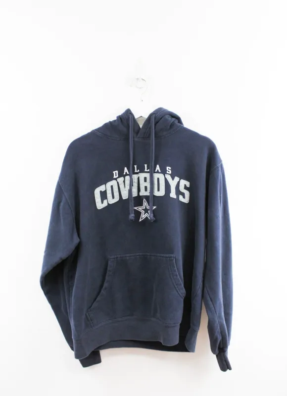 NFL Dallas Cowboys Embroidered Logo & Script Hoodie sold by HG Vintage