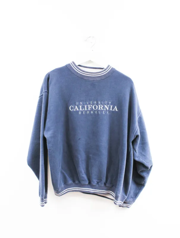 University Of Berkley California Embroidered Logo Crewneck sold by HG Vintage