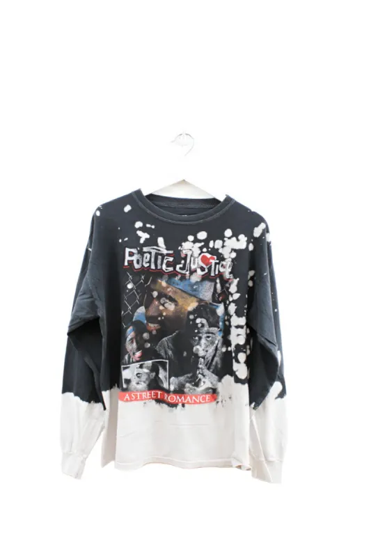 Z - Poetic Justice Tupac Picture Long Sleeve Tee sold by HG Vintage