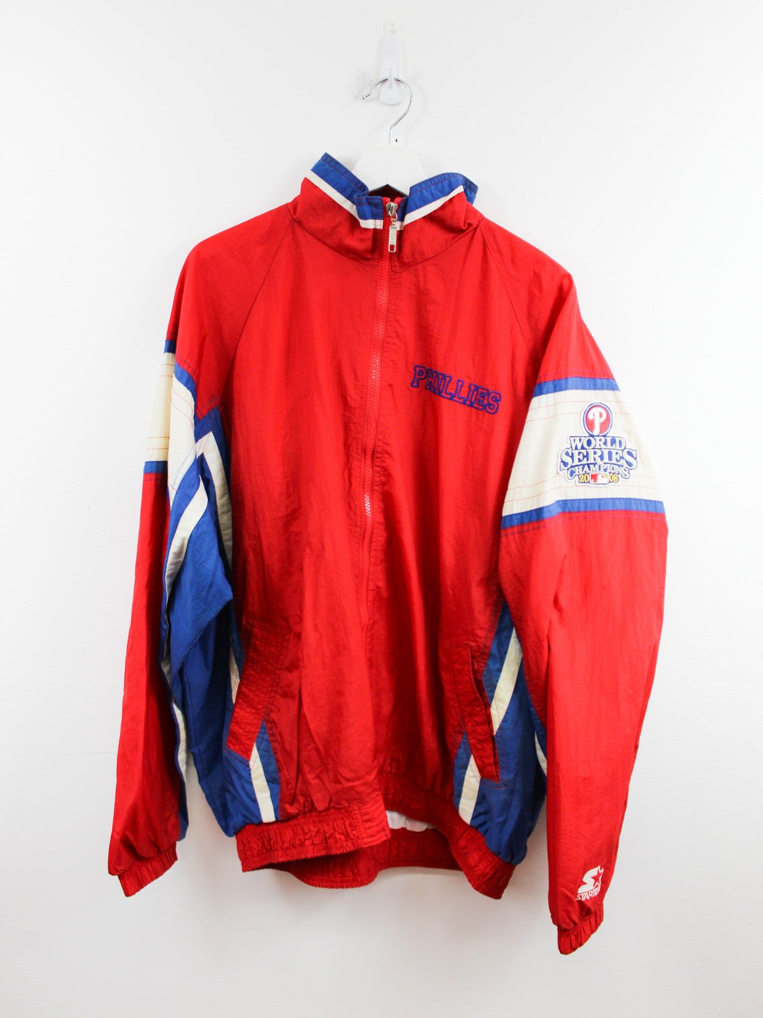 Vintage MLB Philadelphia Phillies 2008 World Series Champ Windbreaker sold by HG Vintage