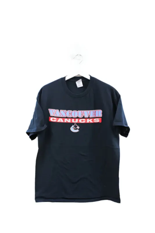 Z- Vintage Canucks Script & Logo NHL Tee sold by HG Vintage