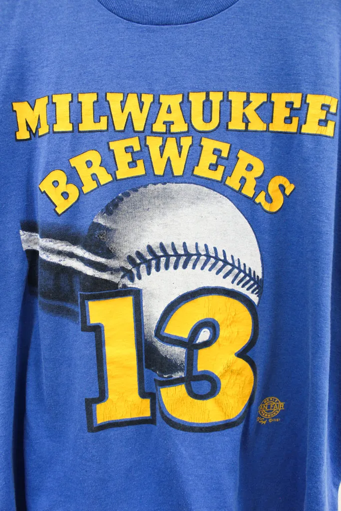 Z - Vintage Single Stitch 1987 MLB Milwaukee Brewers 17 Game Winning Streak Tee sold by HG Vintage product image thumbnail 2