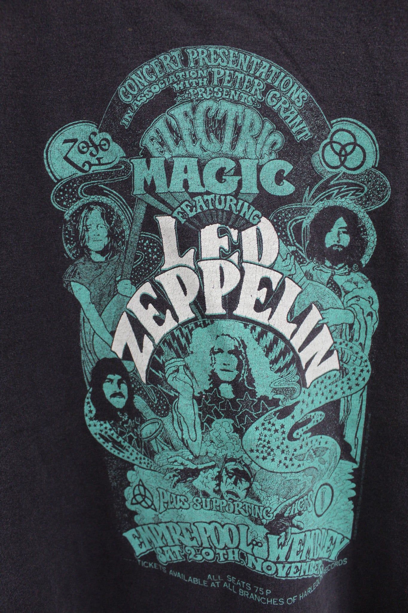 Led Zeppelin Electric Magic Graphic Tee sold by HG Vintage product image thumbnail 2