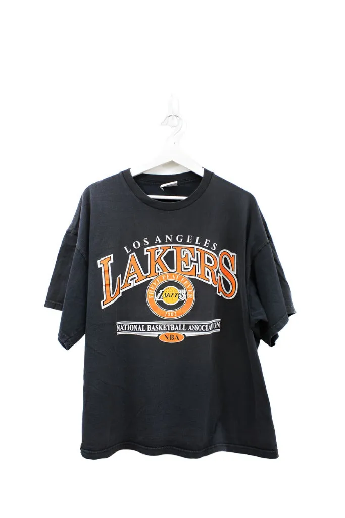 Z - Vintage 2002 NBA Los Angeles Lakers Logo & Script Tee sold by HG Vintage