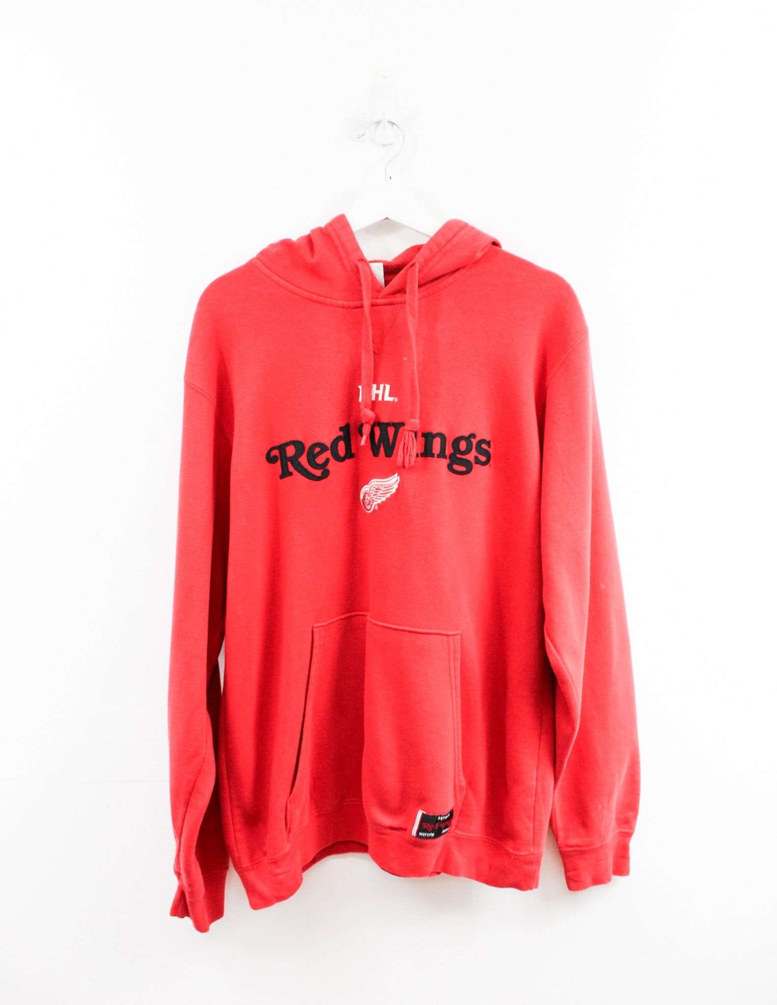 Vintage NHL Red Wings Embroidered Script & Logo Hoodie sold by HG Vintage