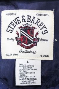 Vintage-CC- Michigan Wolverines Steve & Barry's Script Bomber Jacket sold by HG Vintage
