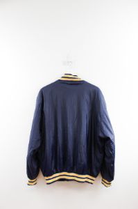 Vintage-CC- Michigan Wolverines Steve & Barry's Script Bomber Jacket sold by HG Vintage