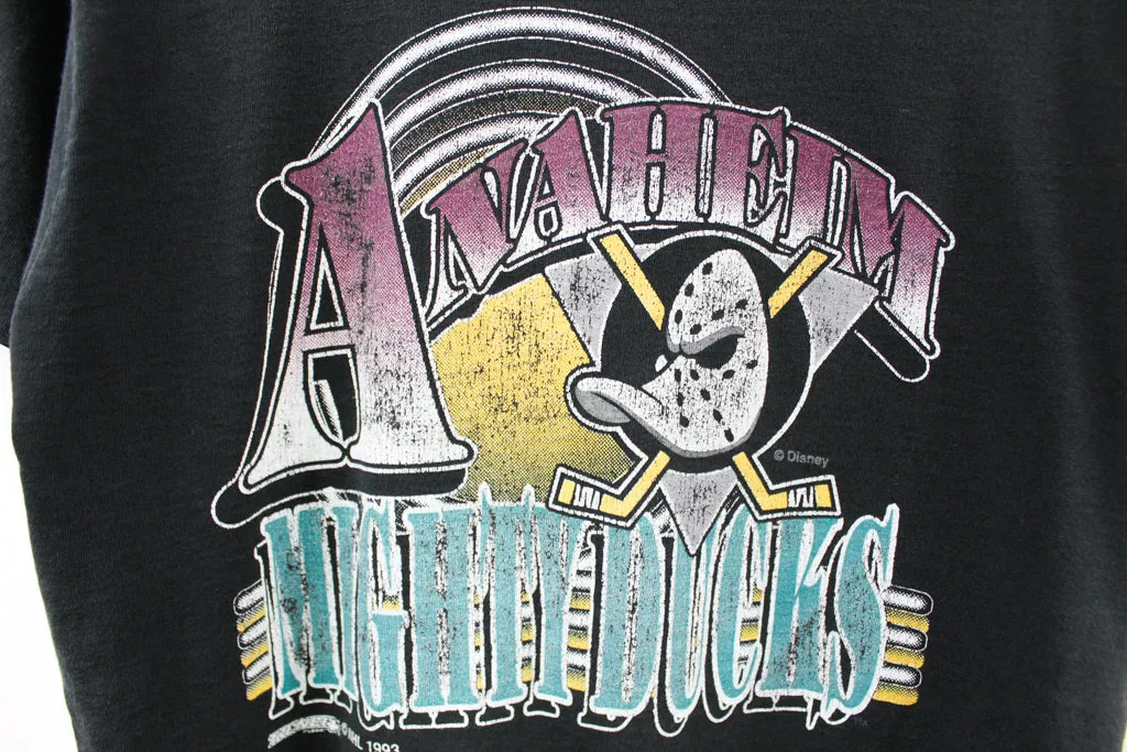 Z- Vintage 1993 Anaheim Ducks Logo NHL Single Stitch Fruit Of The Loom Tag Tee sold by HG Vintage product image thumbnail 2