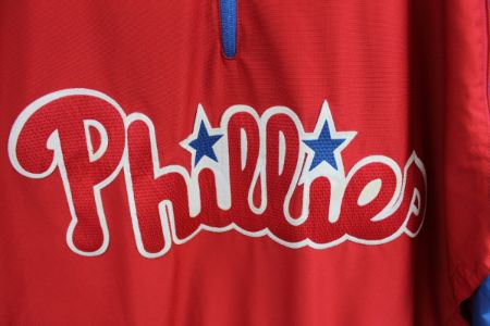 MLB Philadelphia Phillies Short Sleeve Windbreaker sold by HG Vintage