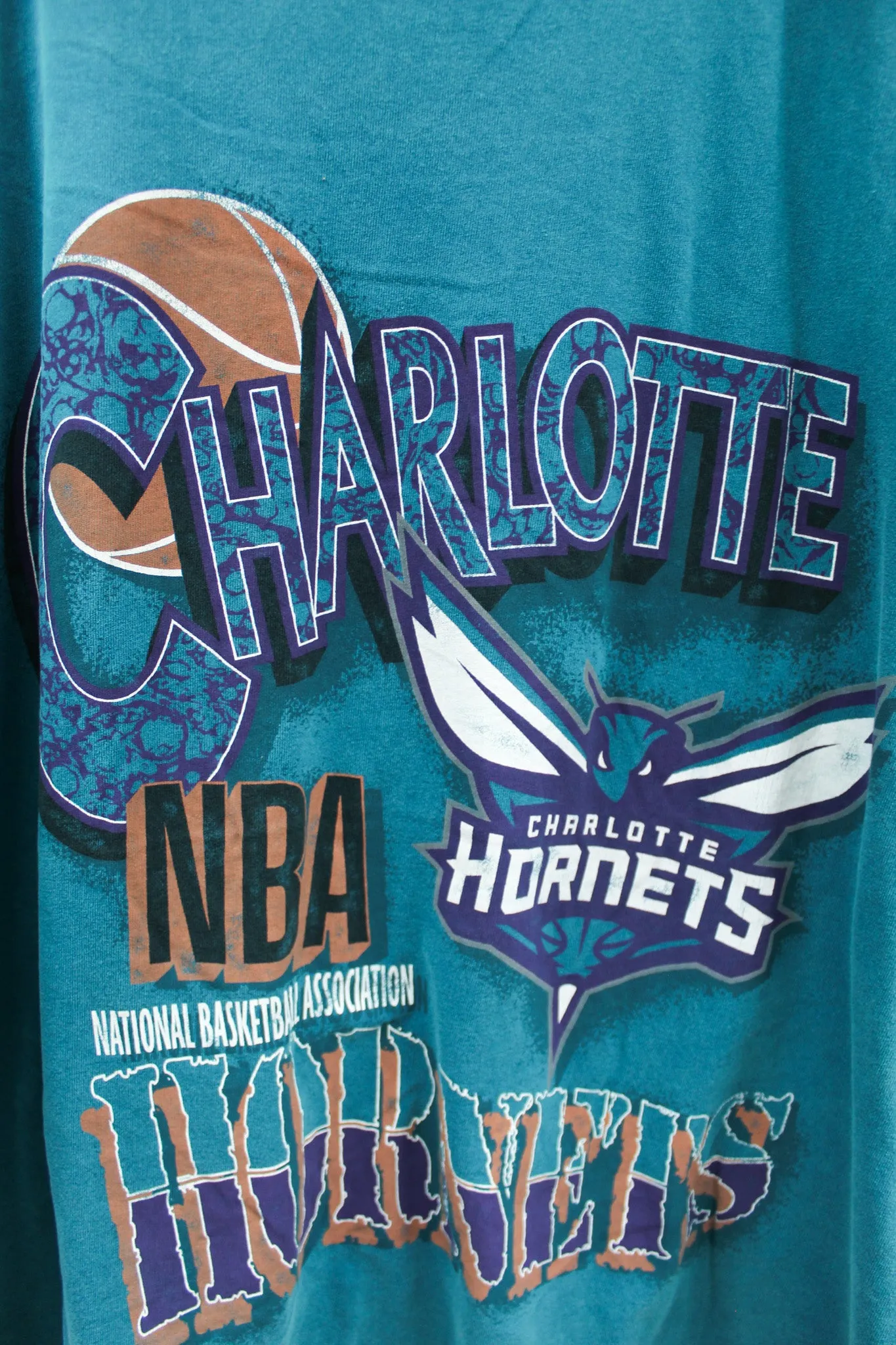 X - NBA Charlotte Hornets Graphic Tee sold by HG Vintage product image thumbnail 2