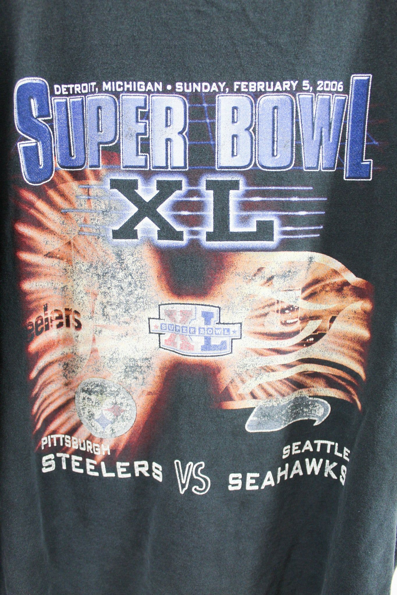 2006 NFL Super Bowl Steelers Vs Seahawks Tee sold by HG Vintage product image thumbnail 2