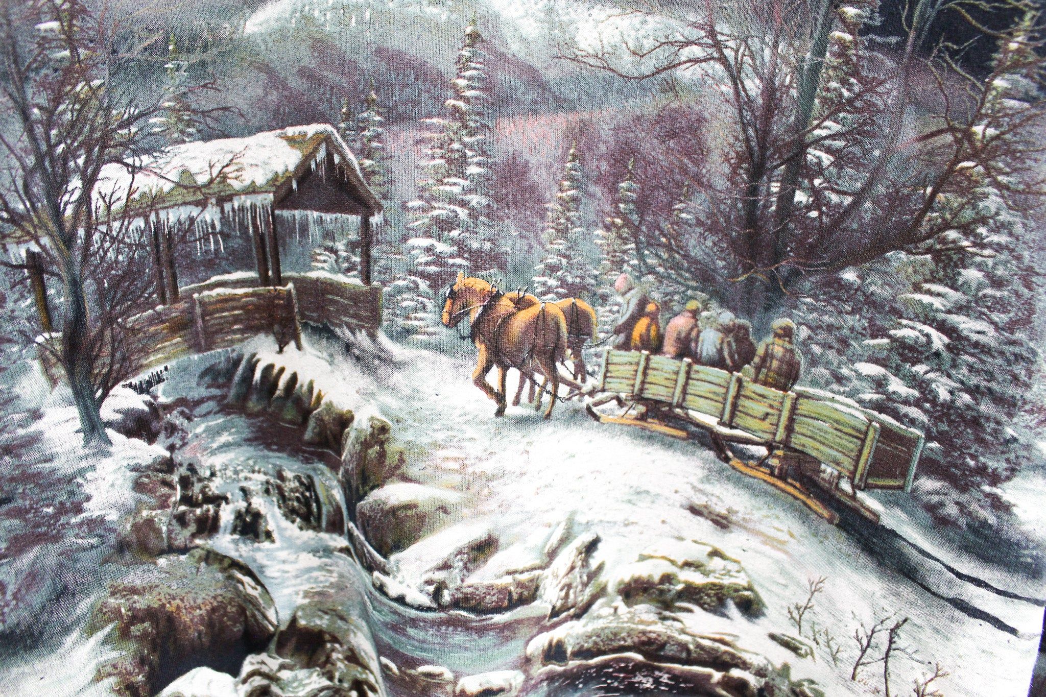 Vintage Horse Ride In Winter Crewneck sold by HG Vintage product image thumbnail 2