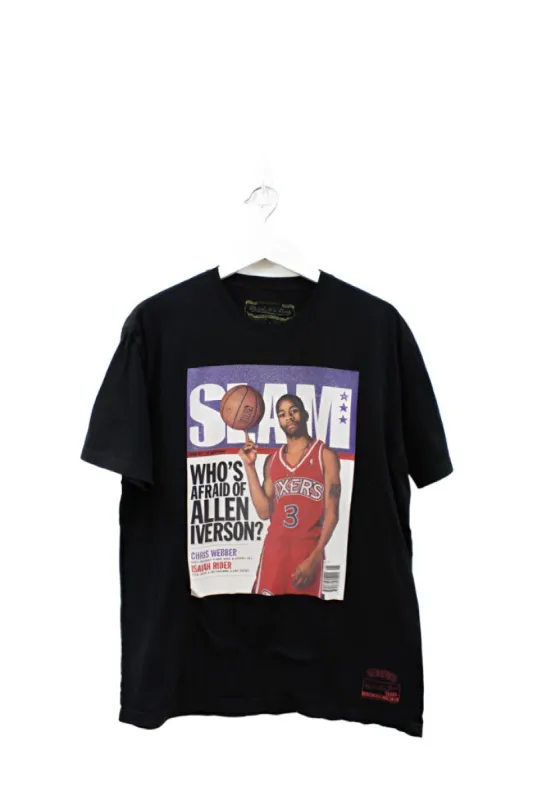 Z - Mitchell & Ness NBA Allen Iverson Magazine Picture Tee sold by HG Vintage