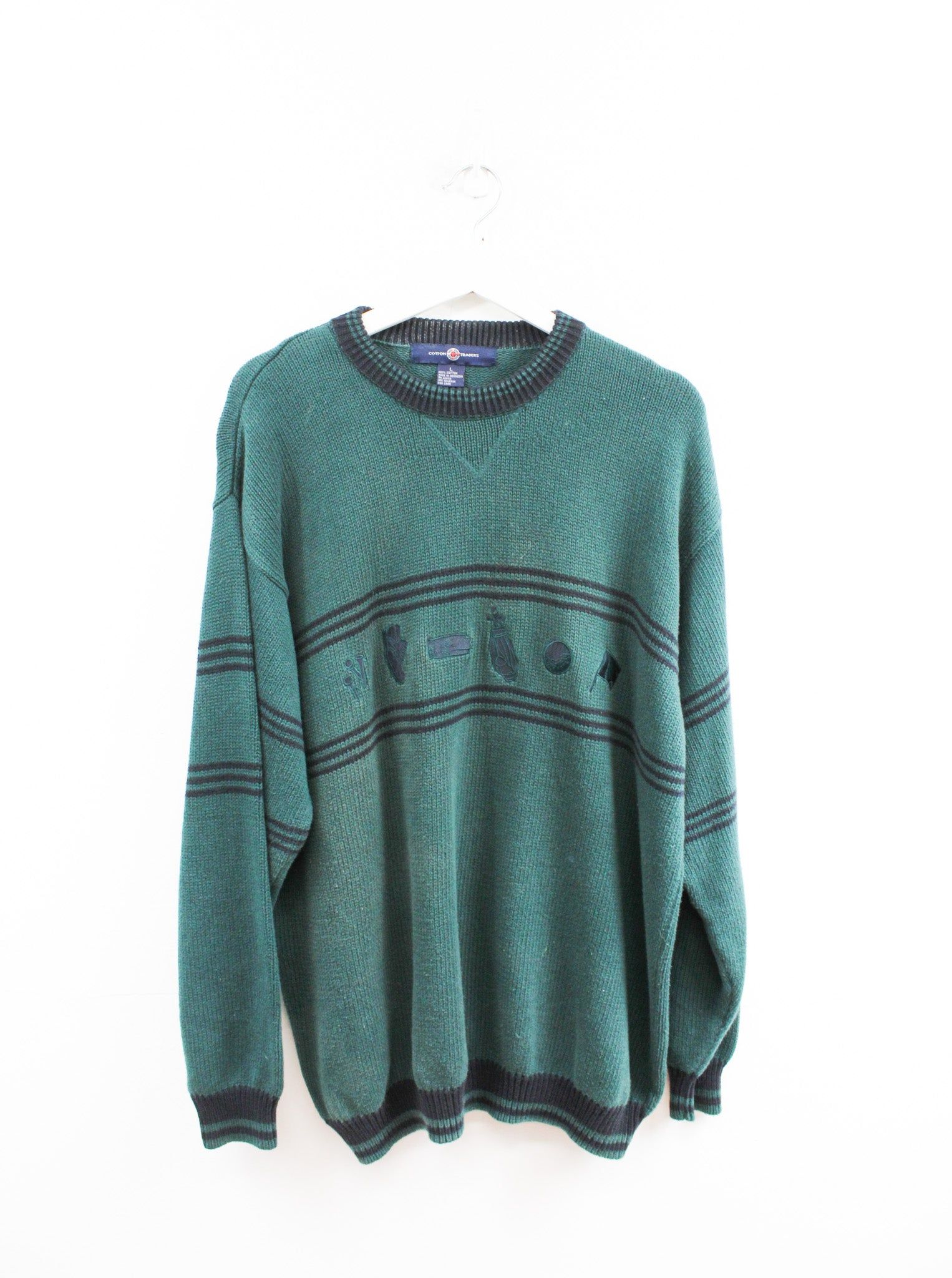 Vintage Cotton Trader Golf Accessories Knit Sweater sold by HG Vintage