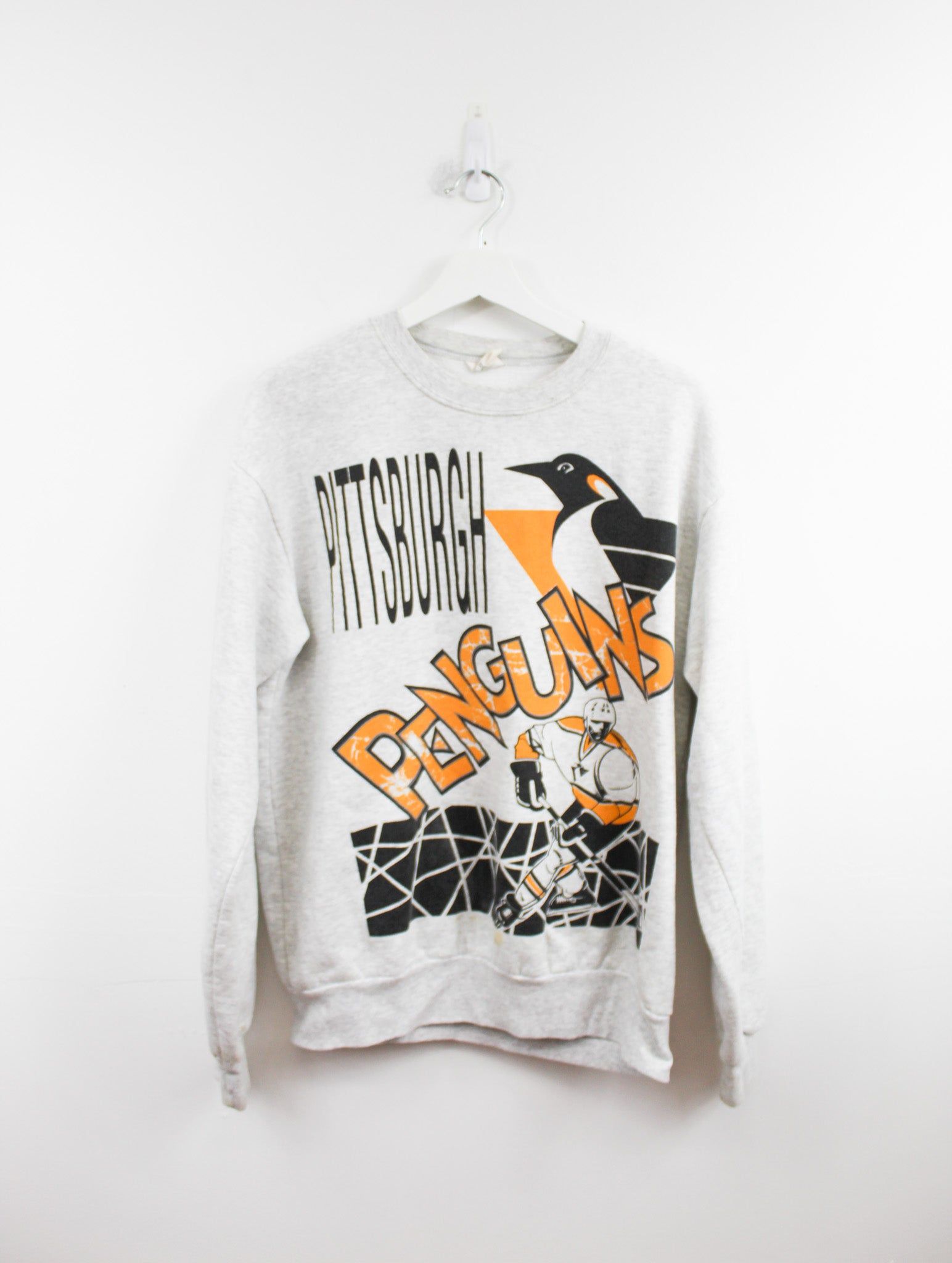 Majestic X NHL Pittsburgh Penguins 93' Player Crewneck sold by HG Vintage