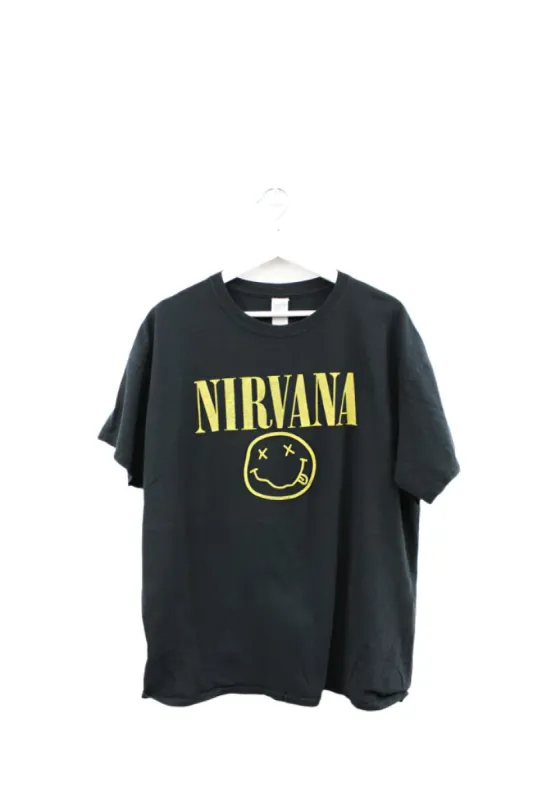 Z- Vintage Nirvana Smiley Face Logo Graphic Tee sold by HG Vintage