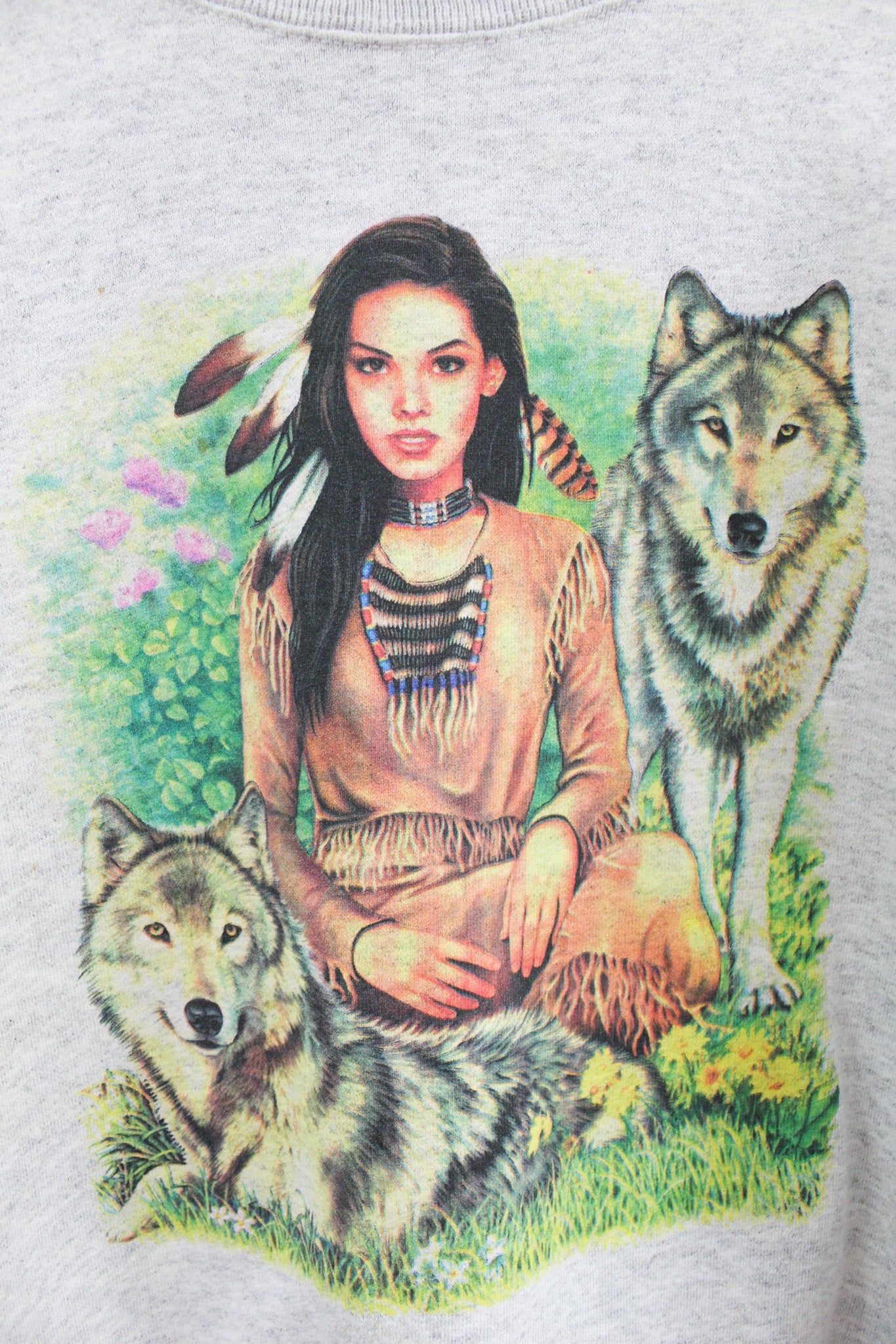 Women & Wolves On Grass Crewneck sold by HG Vintage product image thumbnail 2