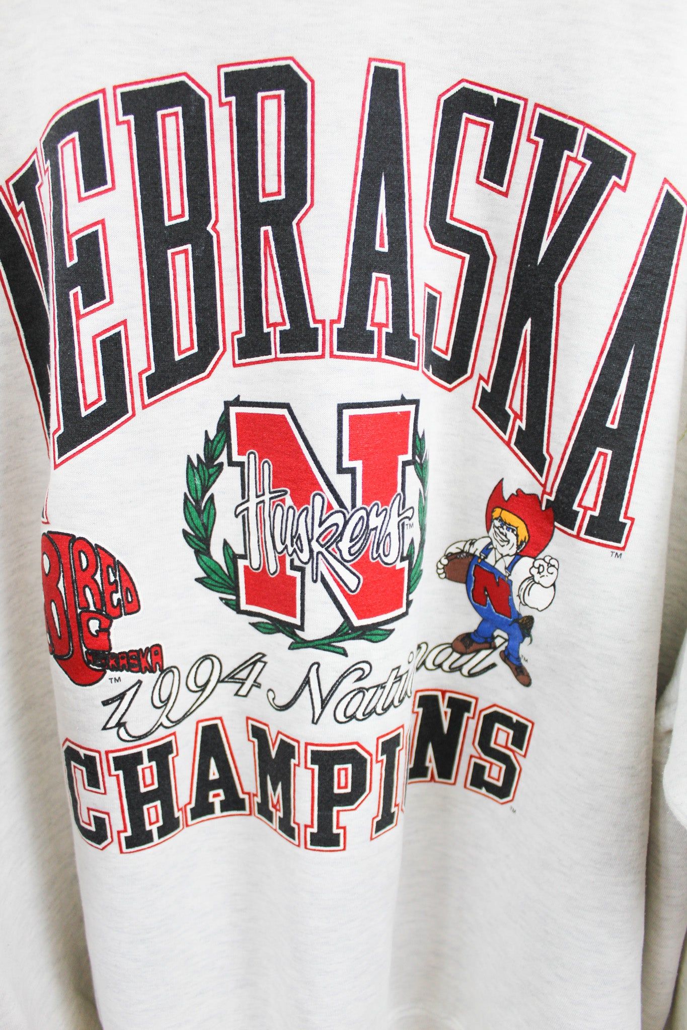 Nebraska Huskers 94' National Champs Crewneck sold by HG Vintage product image thumbnail 2