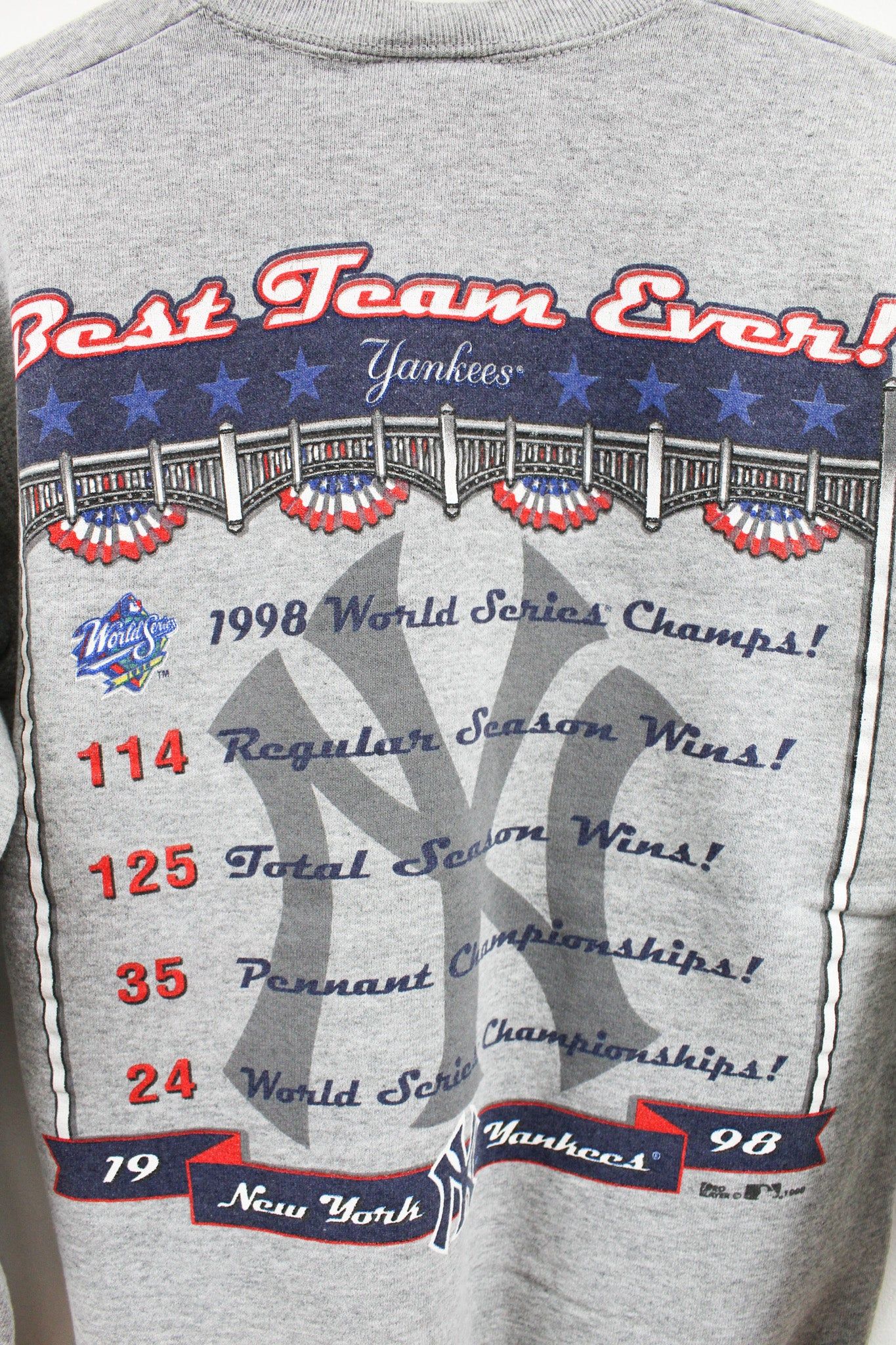 Vintage 98 MLB World Series New York Yankees Crewneck sold by HG Vintage product image thumbnail 4