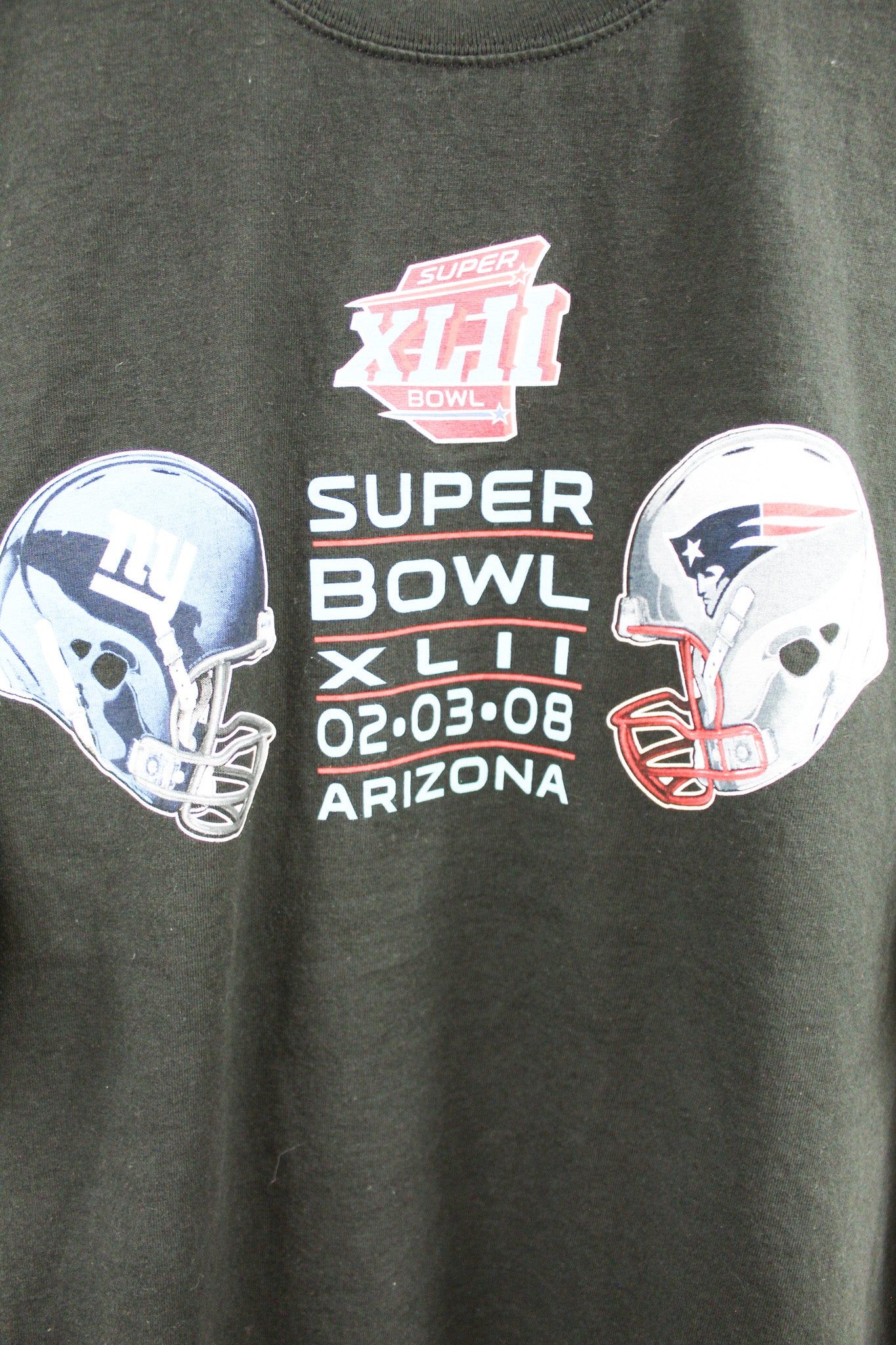 2008 NFL Super Bowl Giants Vs Patriots Tee sold by HG Vintage product image thumbnail 2