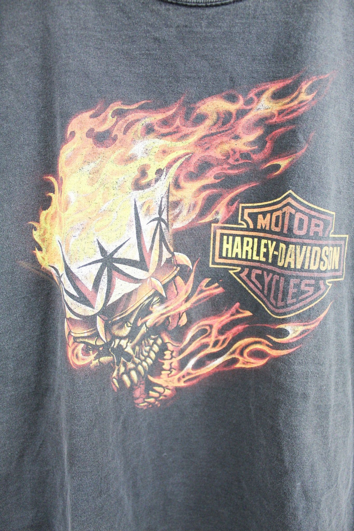 Harley Davidson Fire Skull And Crown Tee sold by HG Vintage product image thumbnail 2