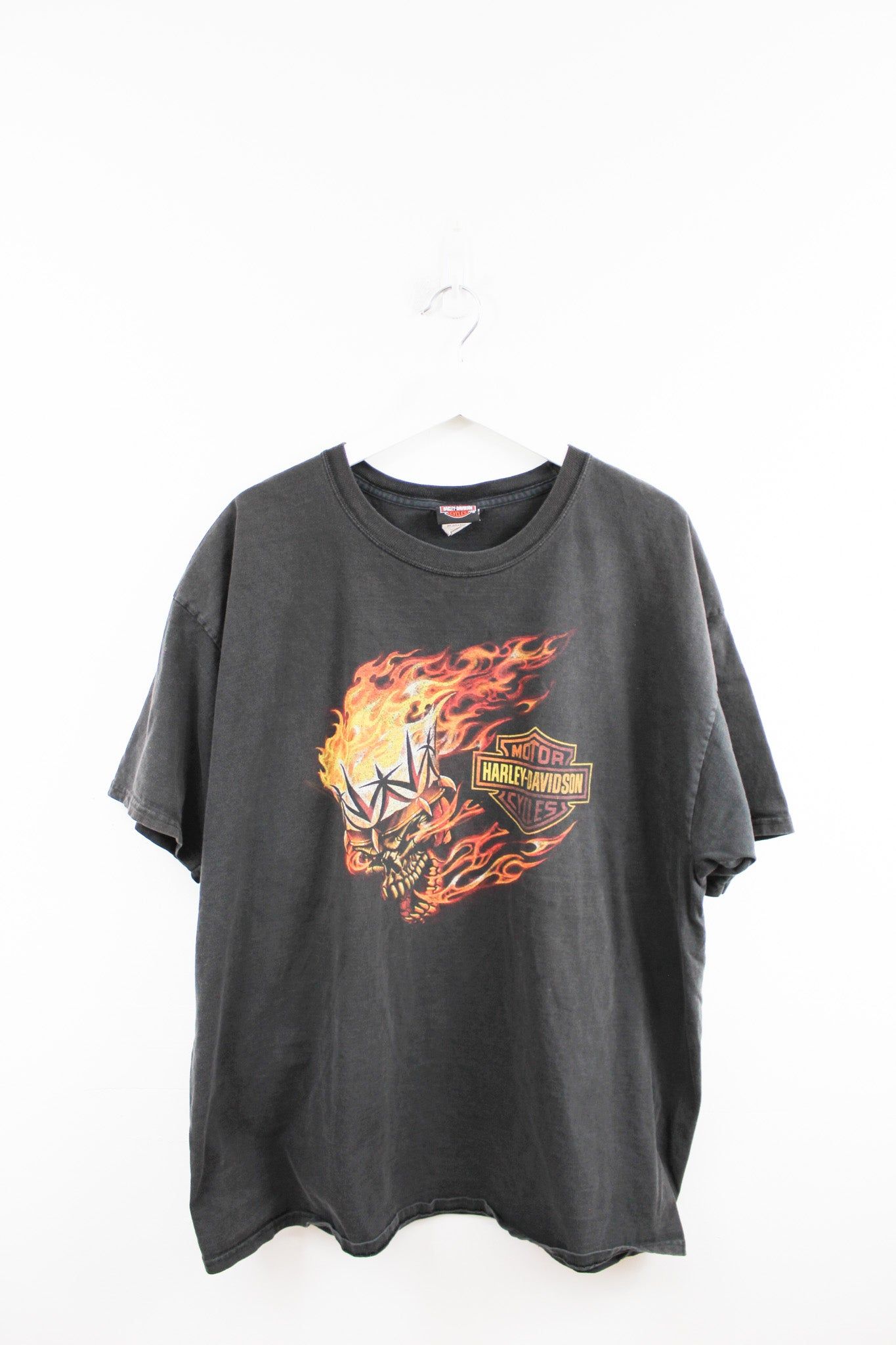 Harley Davidson Fire Skull And Crown Tee sold by HG Vintage