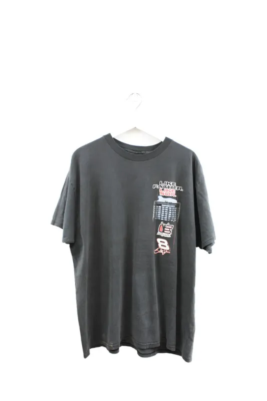Z - Vintage 1998 Nascar Dale Jr Like Father Like Son Champions Picture Tee sold by HG Vintage