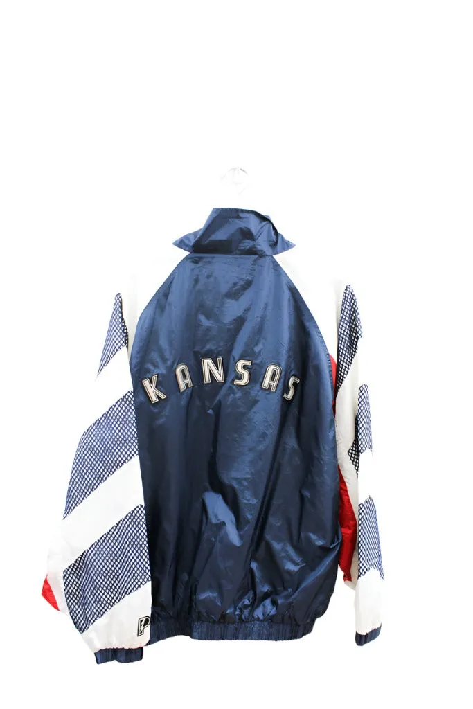 Z - Vintage Pro Player University Of Kansas Jayhawks Embroidered Logo Windbreaker sold by HG Vintage product image thumbnail 4
