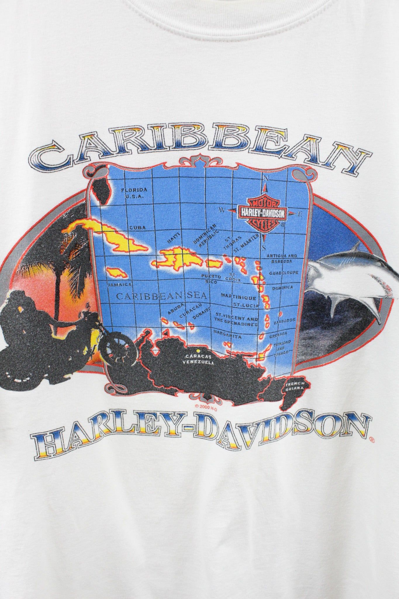 Vintage Harley Davidson 2000 Caribbean Tee sold by HG Vintage product image thumbnail 2