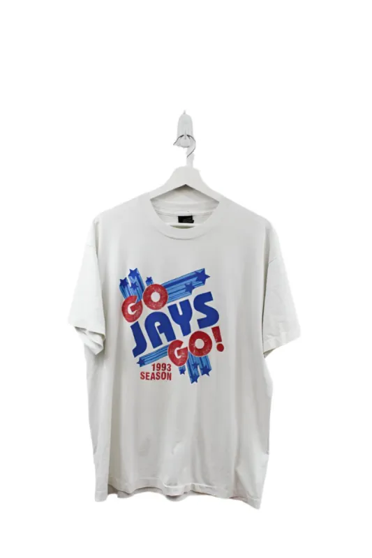 Z- Vintage 1993 Blue Jays Season MVC MLB Single Stitch Tee sold by HG Vintage