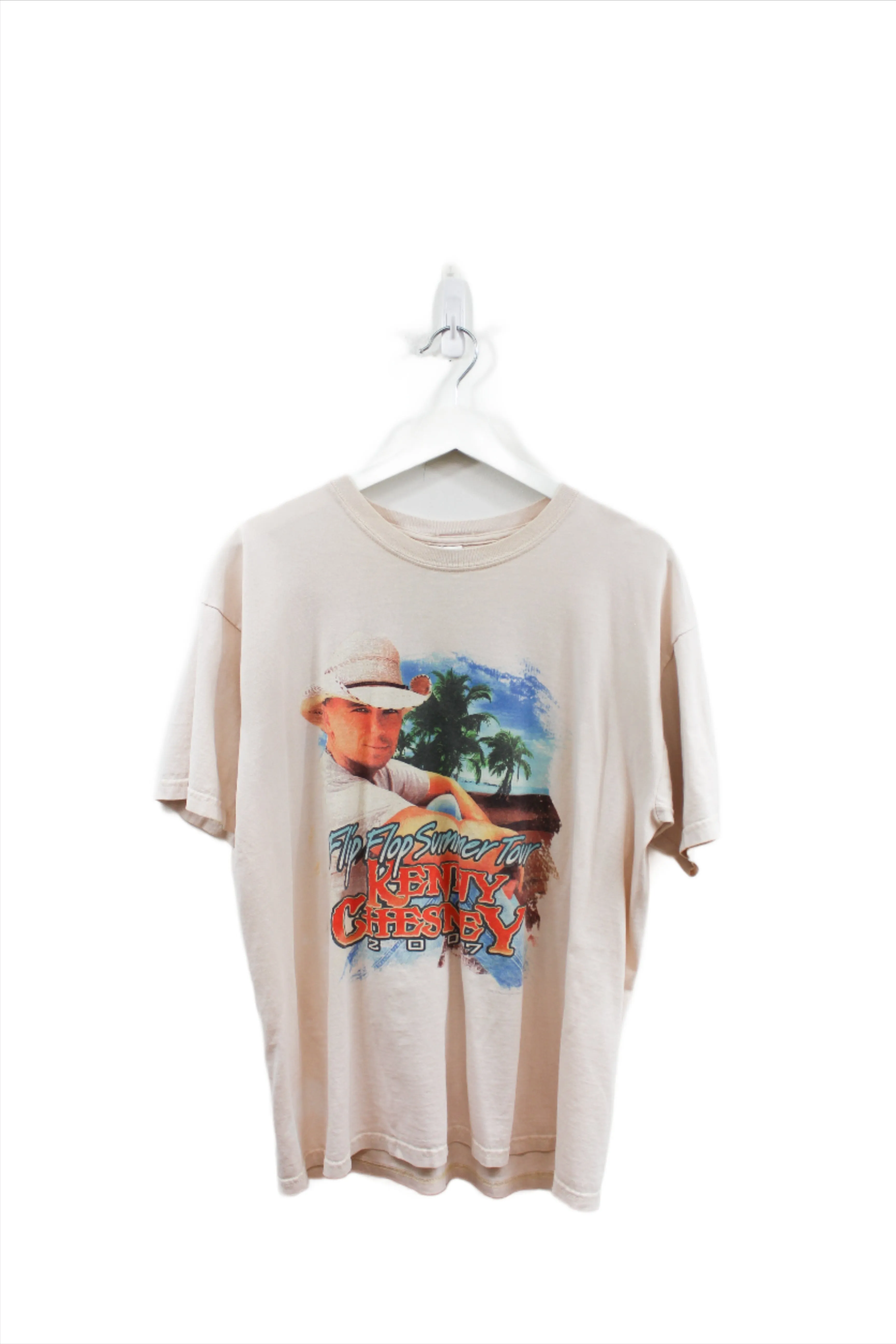 X- 2007 Kenny Chesney Flip Flop Summer Tour Beach Tee sold by HG Vintage