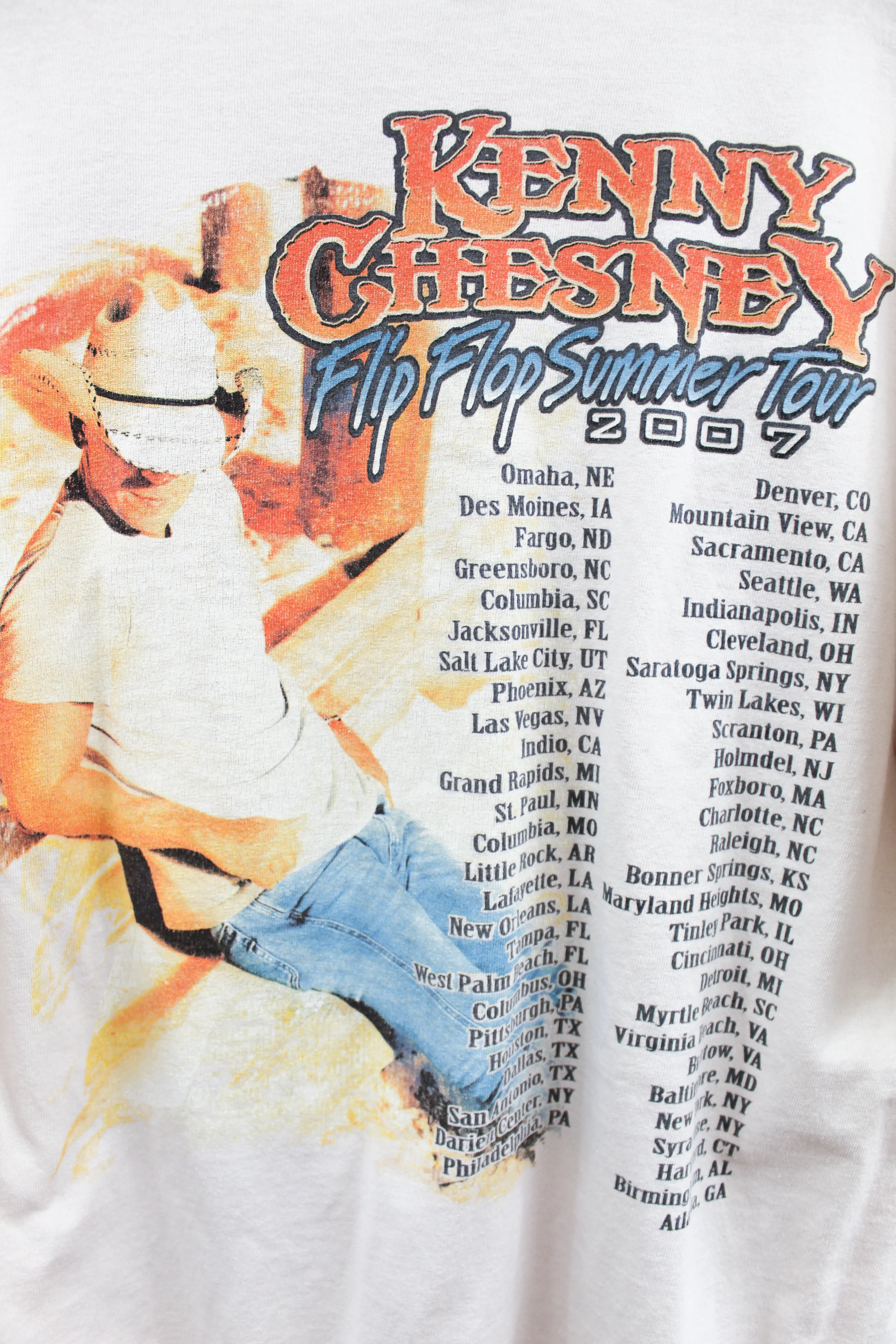 X- 2007 Kenny Chesney Flip Flop Summer Tour Beach Tee sold by HG Vintage product image thumbnail 5