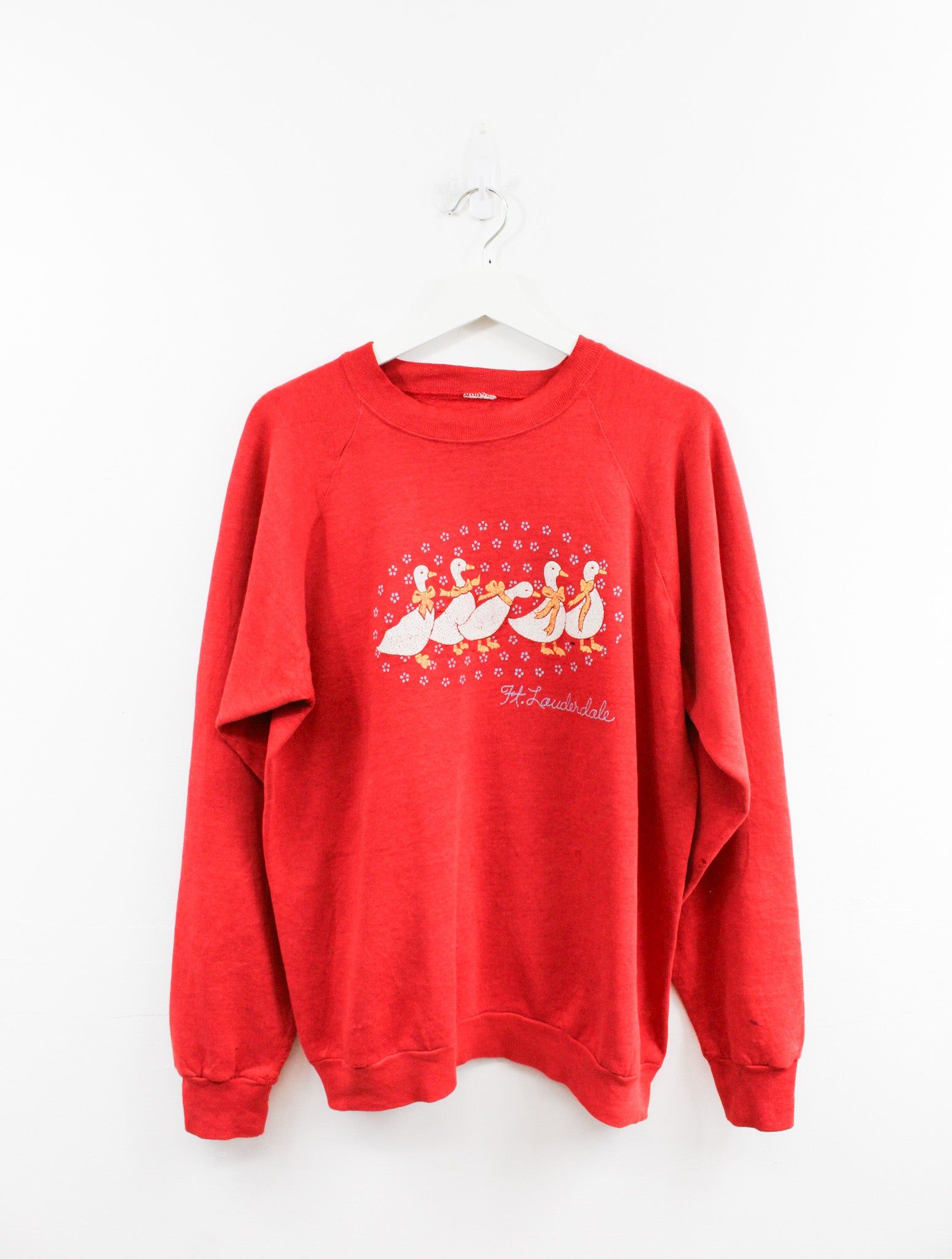 Vintage Ft. Lauderdale Ducks & Bows Crewneck sold by HG Vintage