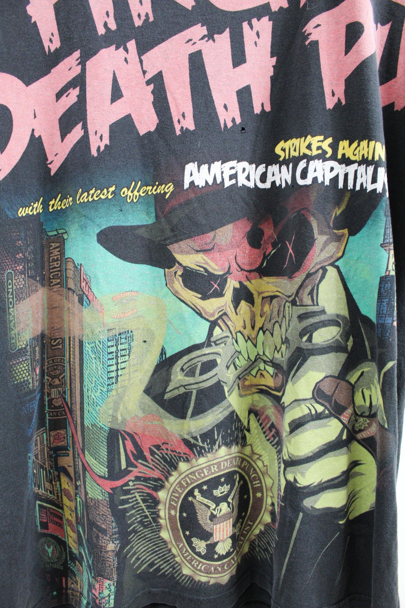 Five Finger Death Punch American Capitalist Tee sold by HG Vintage product image thumbnail 3
