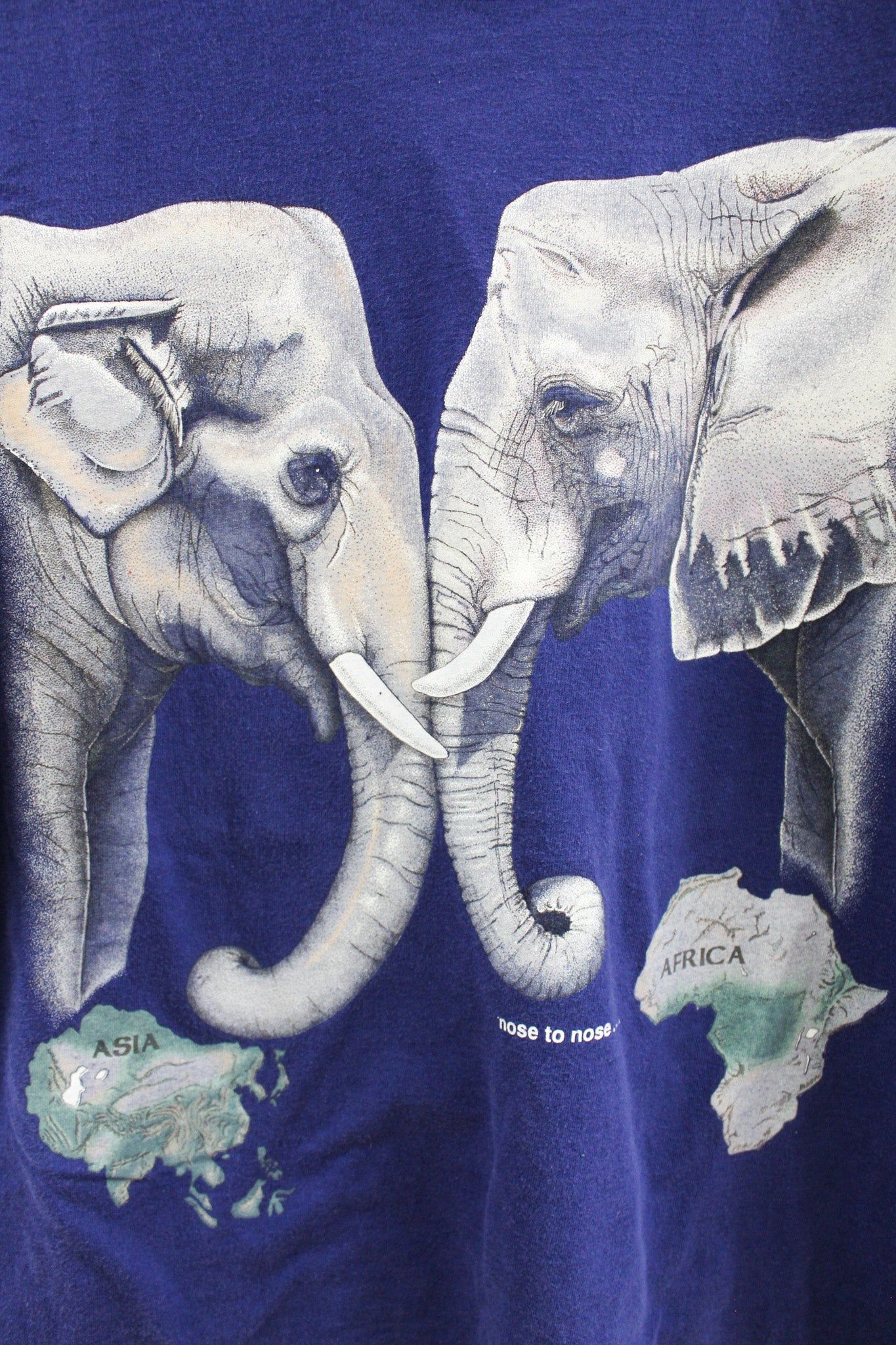 Elephant Nose To Nose Graphic Tee sold by HG Vintage product image thumbnail 2