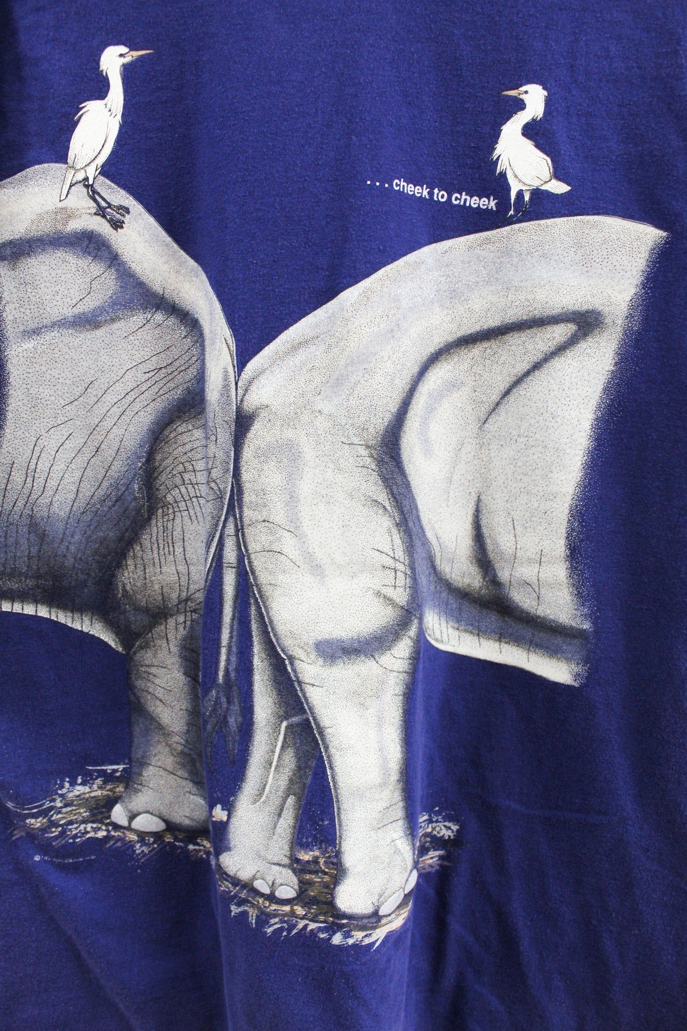 Elephant Nose To Nose Graphic Tee sold by HG Vintage product image thumbnail 4