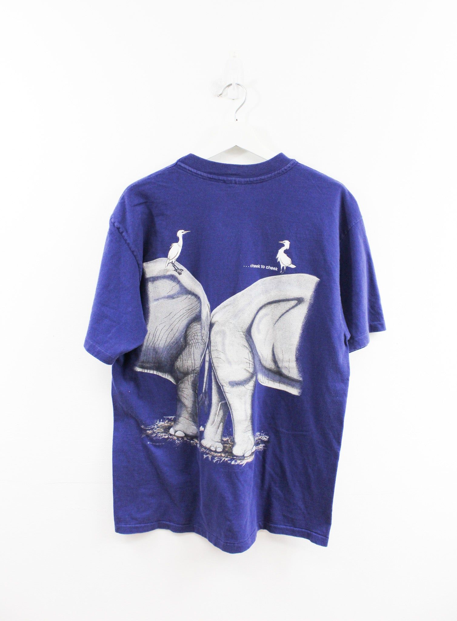 Elephant Nose To Nose Graphic Tee sold by HG Vintage product image thumbnail 3
