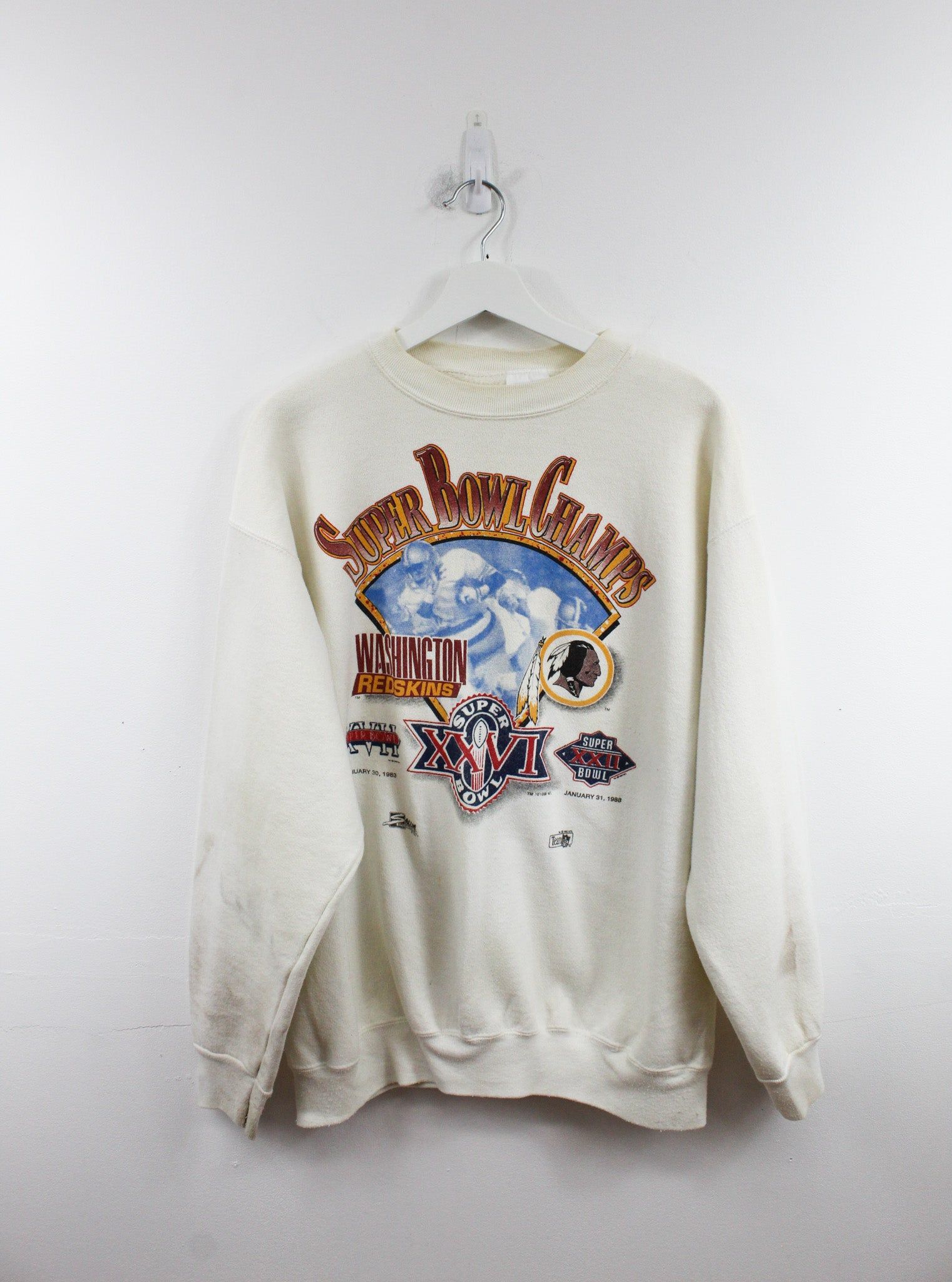 NFL Washington Football Team 83' & 88' Super Bowl Champ Crewneck sold by HG Vintage