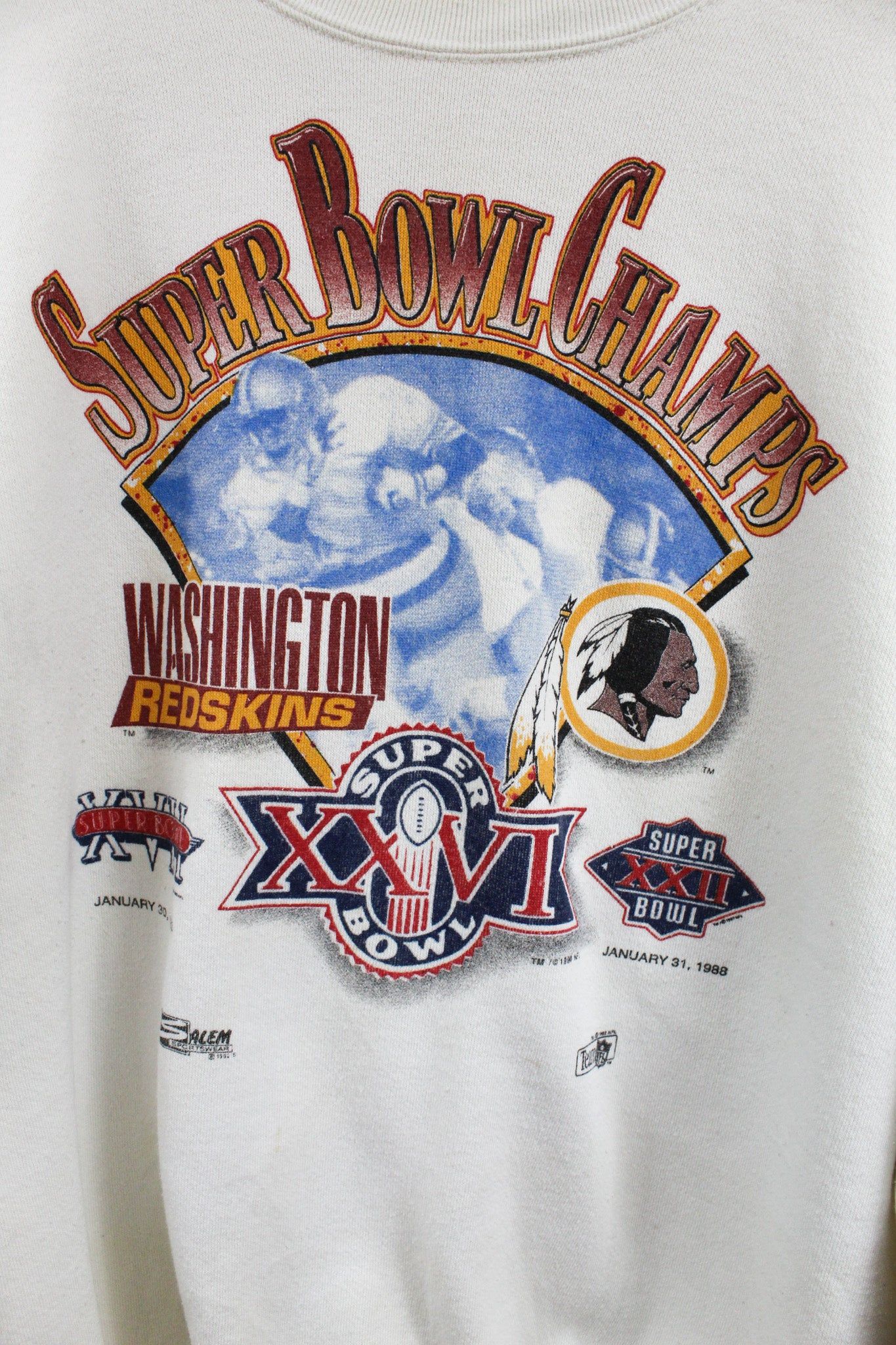 NFL Washington Football Team 83' & 88' Super Bowl Champ Crewneck sold by HG Vintage product image thumbnail 2