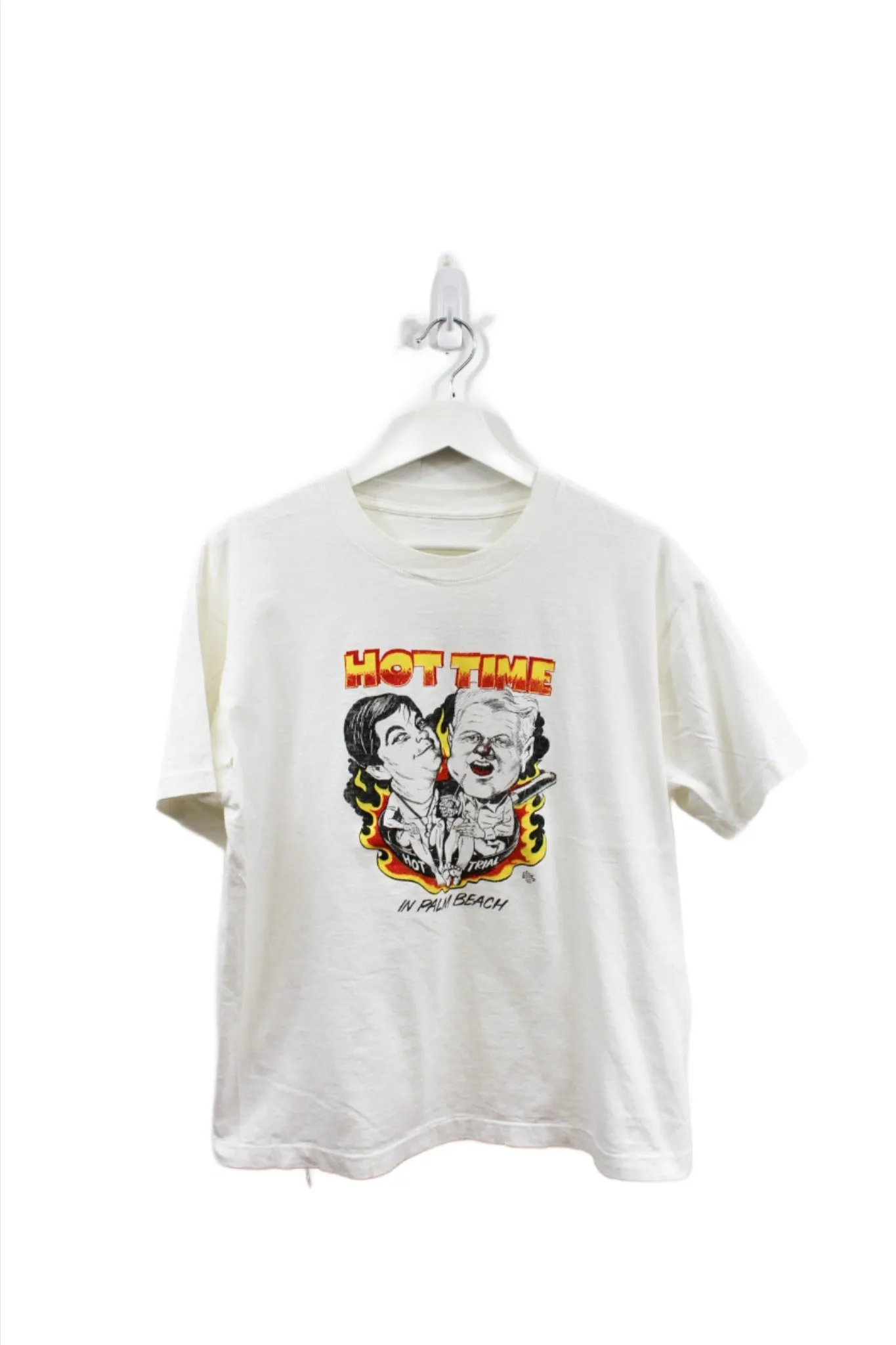 X - Vintage 1991 Hot Time In Palm Beach Kennedy's Palm Beach Tours Tee sold by HG Vintage