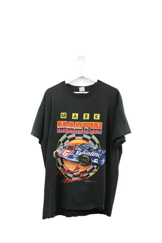 Z- Vintage 1995 Nascar Mark Martin Valvoline Car Fruit Of The Loom Single Stitch Tee sold by HG Vintage