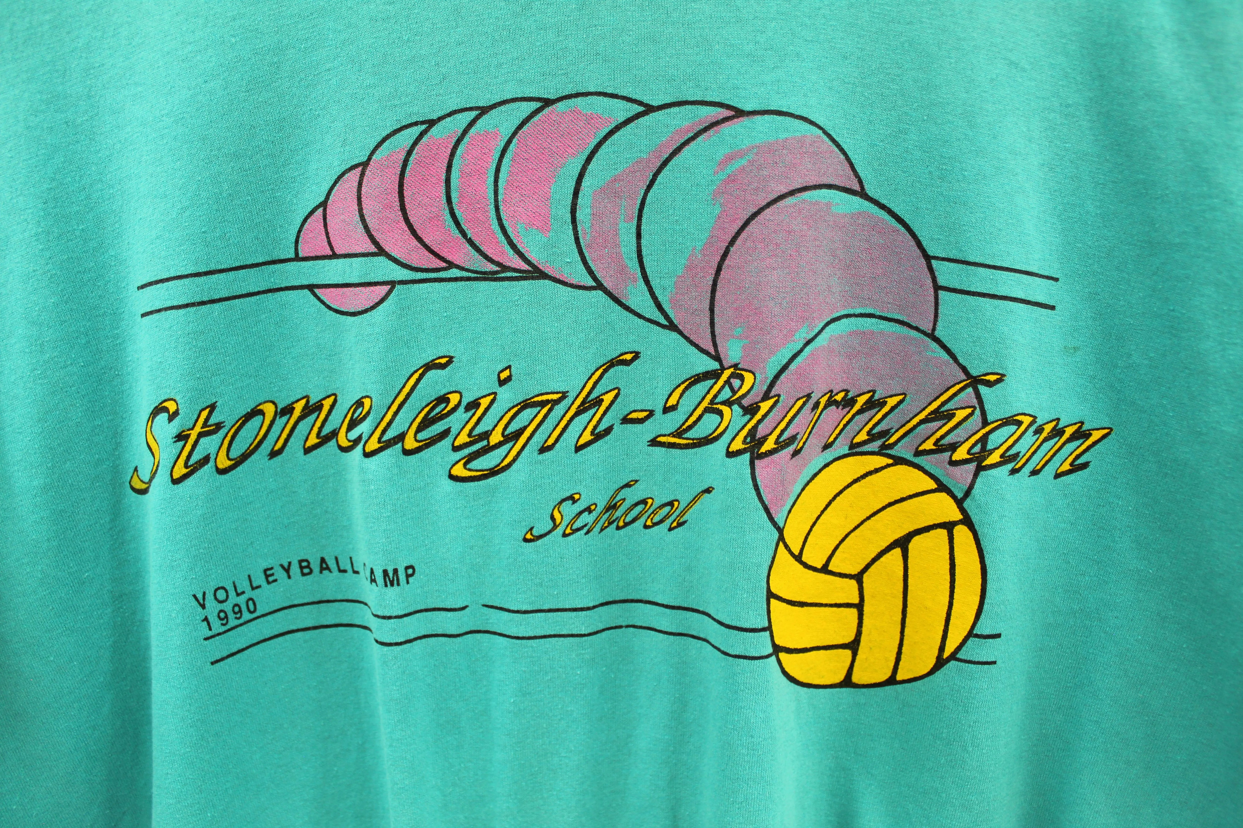 X - Vintage Single Stitch 1990 Stoneleigh-Burnham Volleyball Camp Tee sold by HG Vintage product image thumbnail 2