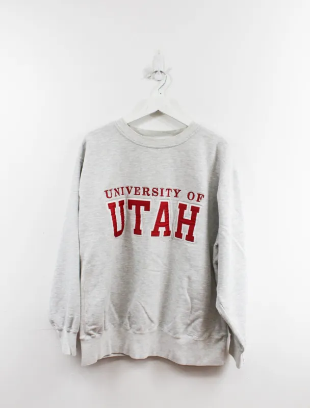 University Of Utah Embroidered Crewneck sold by HG Vintage