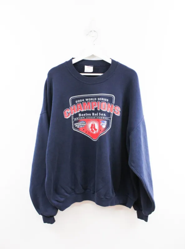 Vintage 04' MLB Boston Red Sox World Series Champ Crewneck sold by HG Vintage