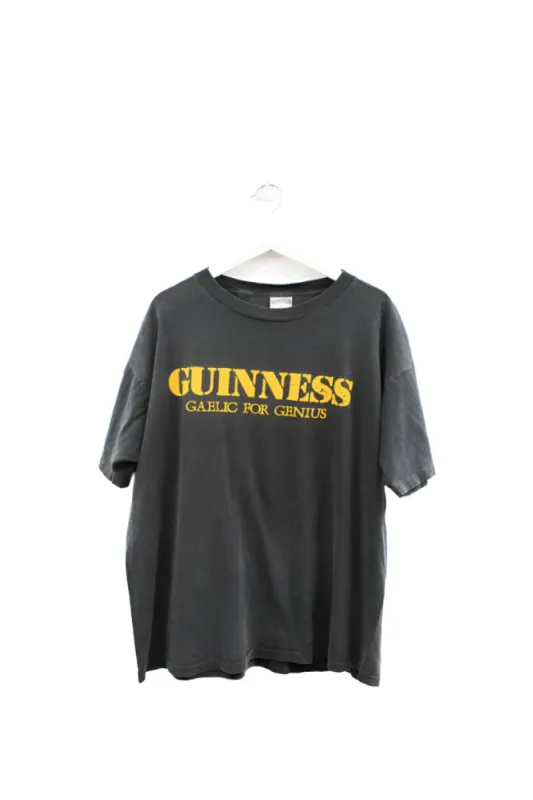 Z - Vintage Guinness Gaelic For Genius Tee sold by HG Vintage