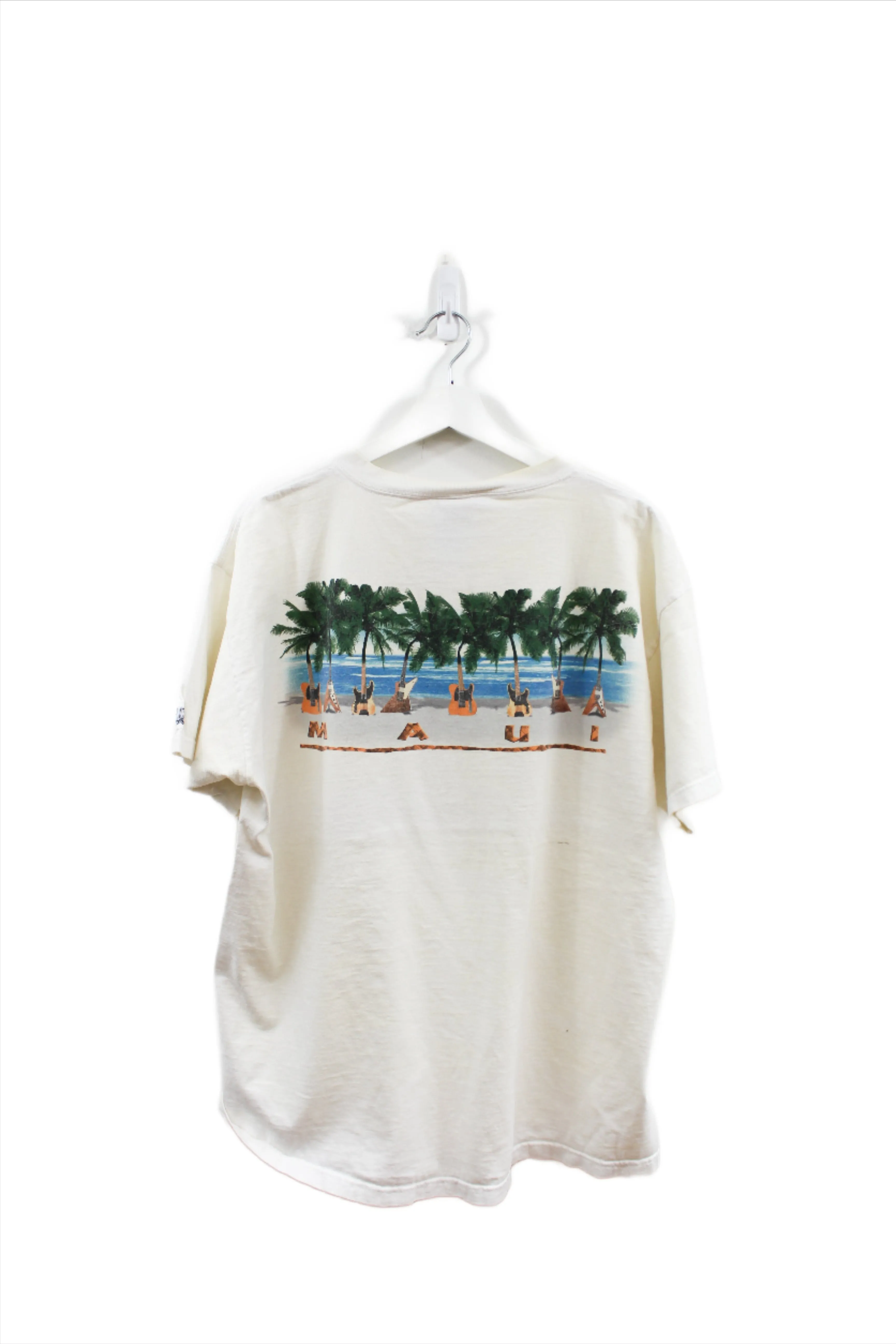 X - Vintage Hard Rock Cafe Maui Hawaii Beach & Guitars Tee sold by HG Vintage product image thumbnail 5