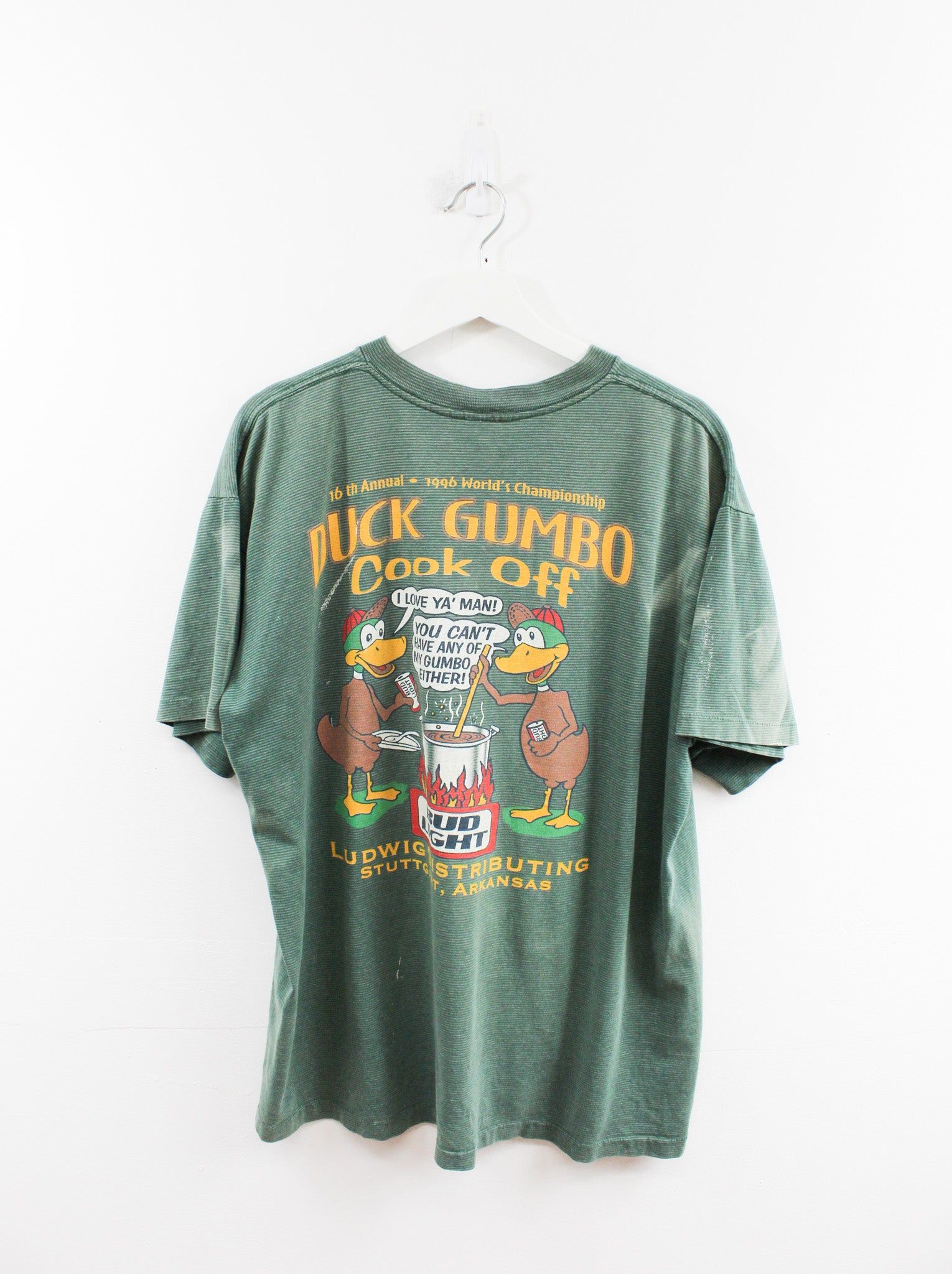 Vintage 96' Bud Light Duck Gumbo Cook Off Tee sold by HG Vintage product image thumbnail 3